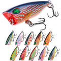 Wholesale PO046 4cm 3.2g Artificial Hard Bait Floating Mini Popper Fishing Lures with 3D Eyes