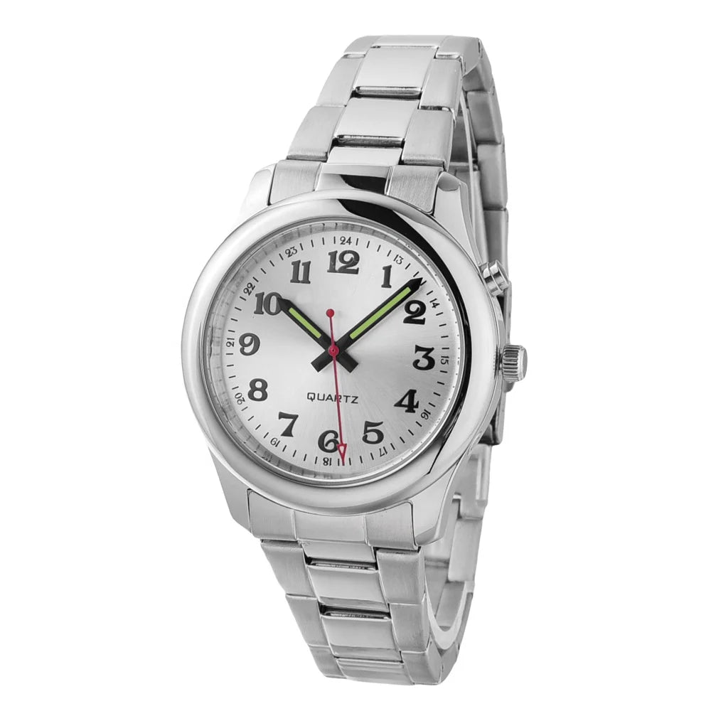 Time Date and Week Announcement  Old and Blind People Custom Language Talking Watch for Low Vision and Blind People