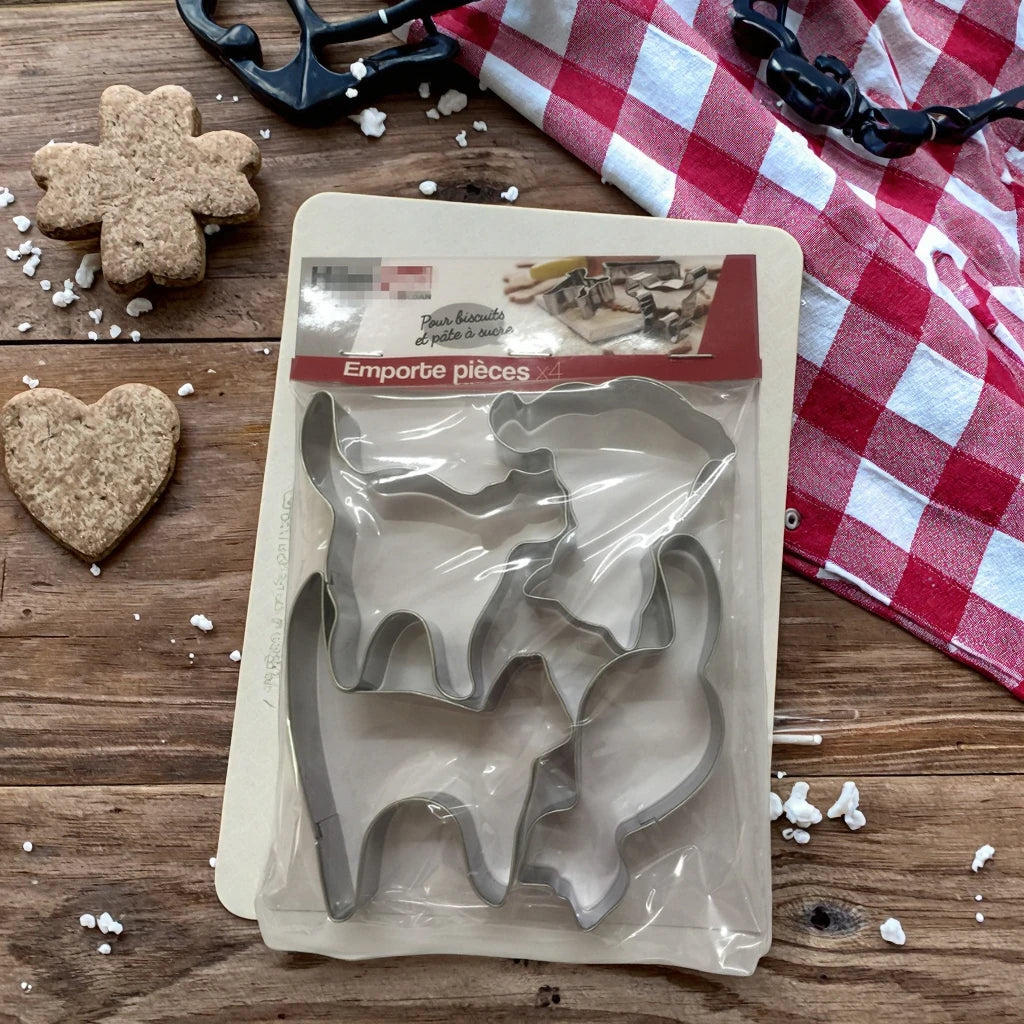 Stainless Steel Manual Cookie Cutter Custom Cute Cat Design Handheld Cookie Tools