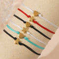 Go2boho Handmade Multicolor Rope Cord Women Men Bohemian Greek Tradition Jewelry Heart Star Charm March Chain Miracle Luck Gift