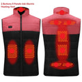 Men's Unisex 9 Zones USB Rechargeable Heating Puffer Vest Lightweight Upgraded Sleeveless for Winter-Power Bank NOT Included