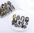 Handmade Dried Flower Round Oval Earring Silicone Mold Irregular Pendant Keychain Resin Mold