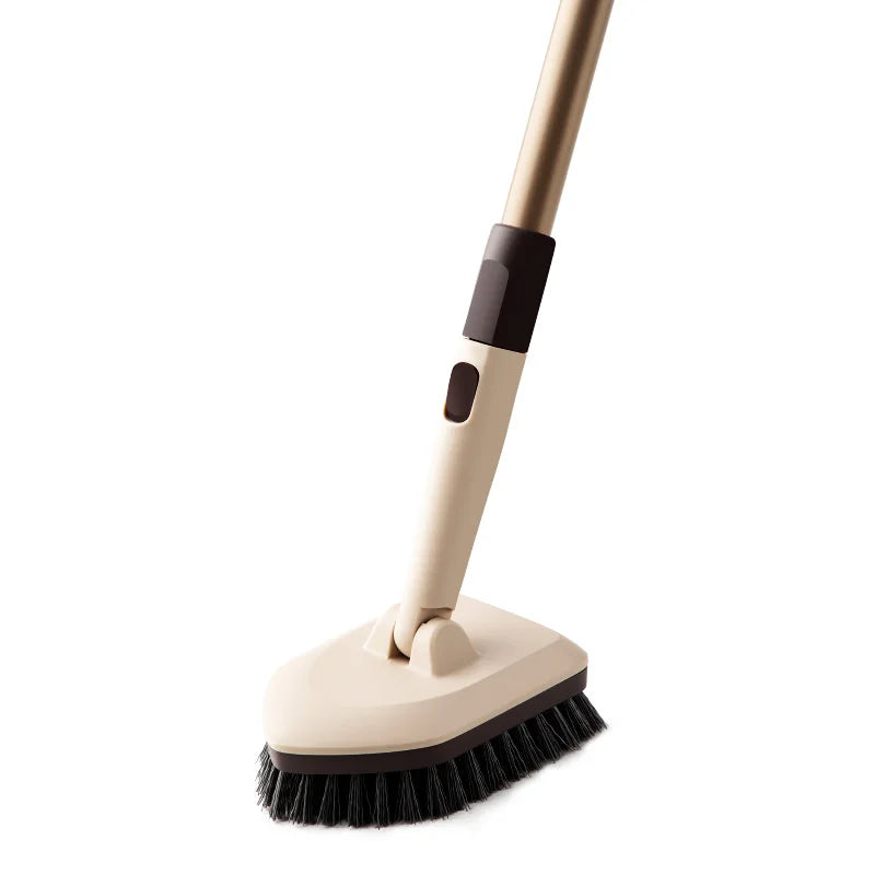Jesun Factory Direct Long Handle Cleaning Brushes Stiff Bristle Floor Scrubber Melon Cloth for Kitchen Bathroom Wall Cleaning