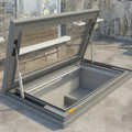Easy to Install Custom Low-e Glass Heat Insulation Basement windows Tilt & Turn Louvered Aluminum Alloy Skylight for Basement