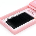 Matte Black 0.03 0.05 0.07mm C CC D D Curl Eyelashes Extension Private Label Wholesale PBT Fiber Individual Lash New Box