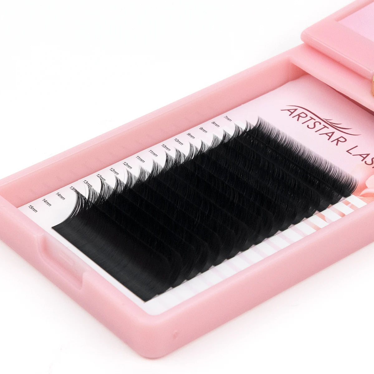 Matte Black 0.03 0.05 0.07mm C CC D D Curl Eyelashes Extension Private Label Wholesale PBT Fiber Individual Lash New Box