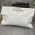 Custom Ivory White Cotton Twill Envelope Dust Bag for Handbag