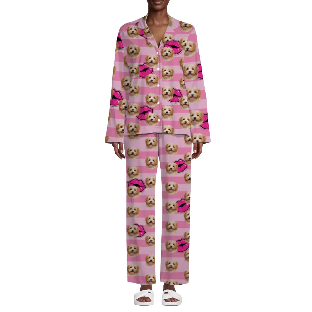 All Over Print Man Sleepwear Long Sleeve Pyjamas Polyester Men Pajamas Loungewear Set Mens Luxury Lounge Wear Pajama