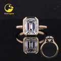 14k Gold Diamant Rings Emerald Cut Diamante Wedding Engagement Ring IGI Certificate 1 ct Lab Diamonds Ring