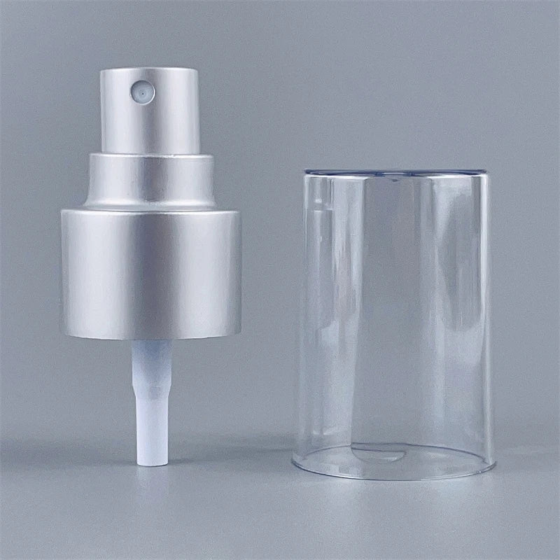 Silver Collar Aluminum Spray Customized 24/410 Over Cap Full Cap Fine Mist Sprayer Pump