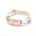 Free Design Eco-friendly Soft Polyester Custom Printed Dog Collar Personalized Wholesale for Dog Walking Solid Pattern