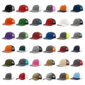Custom Embroidery Logo Curved Brim Plain Mesh Fashion Men's Sports 6 Panel Trucker Cap