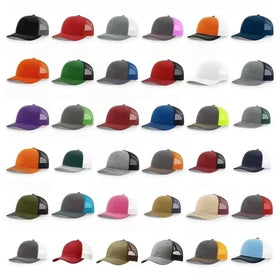 Custom Embroidery Logo Curved Brim Plain Mesh Fashion Men's Sports 6 Panel Trucker Cap