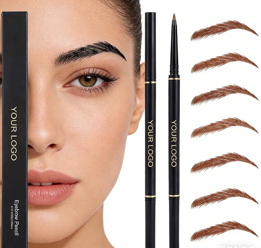 Long-Lasting Black Eyebrow Pencil - Precision Eyebrow Makeup Pencil for Women Factory Direct Supply