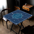 Customized Square 80x80cm Rubber Poker Pad - Professional Competition Table Mat with Smooth Multispandex Surface