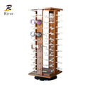 Optical Eyeglass Sunglasses Display Rack  Frame Display Table Wooden Stand Rotating Sunglasses Display Stand