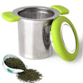 Portable Utensil Large Set Extra Fine Mesh Stainless Steel Silicone Tea Infuser Lid Filter for Home Loose Leaf Tea Coffee