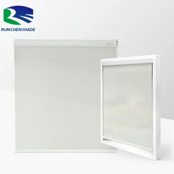 Blackout Honeycomb Blinds 30mm Frame Pleated Cellular Shades with Cordless Installation Built-in Electric Partition Shutters