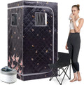 Smartmak Full Body Home Steam Sauna Set 4L Large Steam Pot One Person Portable Sauna Spa