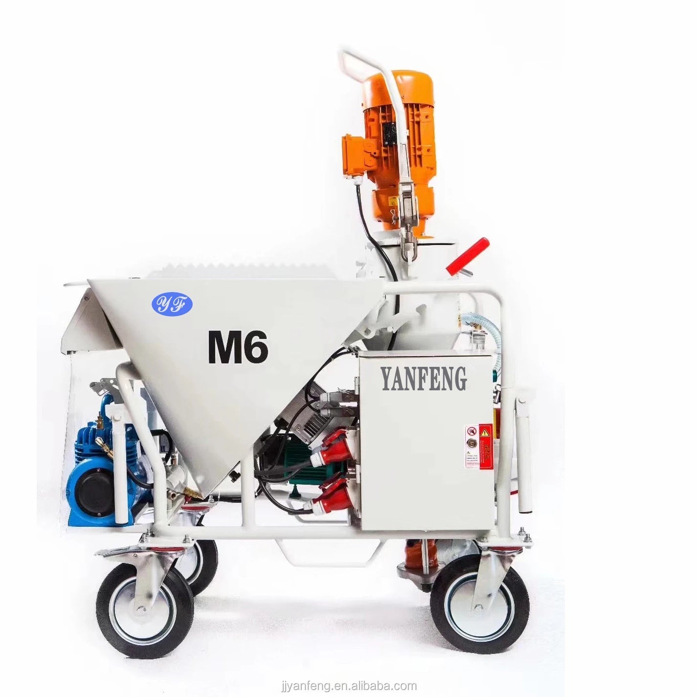 220V/380V Automatic Gypsum Plaster Station Mortar Spraying Machine