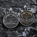 Custom Design Yggdrasil Amulet Viking Tree of Life Pendant Necklace Family Tree of Life Norse Chains Necklaces