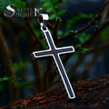 SS8-724P Steel Soldier 2022 New Simple Cross Pendant Double-sided with Glue Jewelry Pendant Man Gift