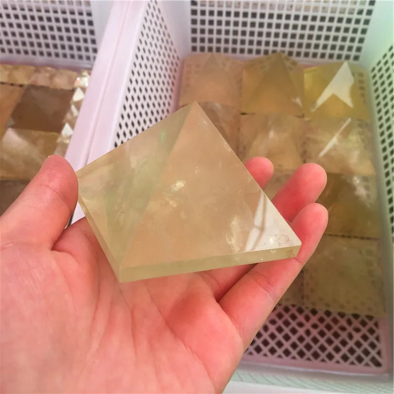 Wholesale Natural Handcrafted Quartz Crystal Pyramid Healing Citrine for Home Decor Old Category Product MegaBDM