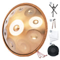 18-22 Inch Golden Castle Stainless Steel Drum with 9-10-12 Notes Tongue & Gold Drump G D Minor Scale Handpan