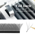 W Shape 3D Natural Eyelash Extensions Tray YY Model Soft Volume Fan Lashes Dark Matte PBT Material M Curl Premium Short Stem