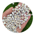 Acrylic Beads Heart Gold Letter Round Flat Alphabet White Cube Loose Spacer for Jewelry Making Handmade Diy Bracelet Necklace