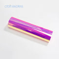 Vesub Wholesale Colorful Holographic Adhesive Vinyl Rolls 0.12mm Thick 30.5cm X 25m Handmade Christmas Testing Package