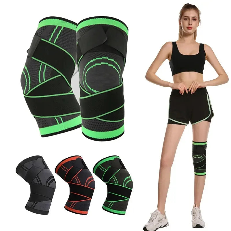 Manufacturer Custom Adjustable Elbow Knee Pads/knee Brace Compression Sleeve Pair Knee Support /power Knee Knee Joint Support