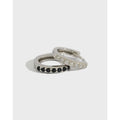 S925 Sterling Silver Black Zircon Hoop Earrings Micro Insert Fashion Earrings Wholesale Earrings Women Luxury Jewelry