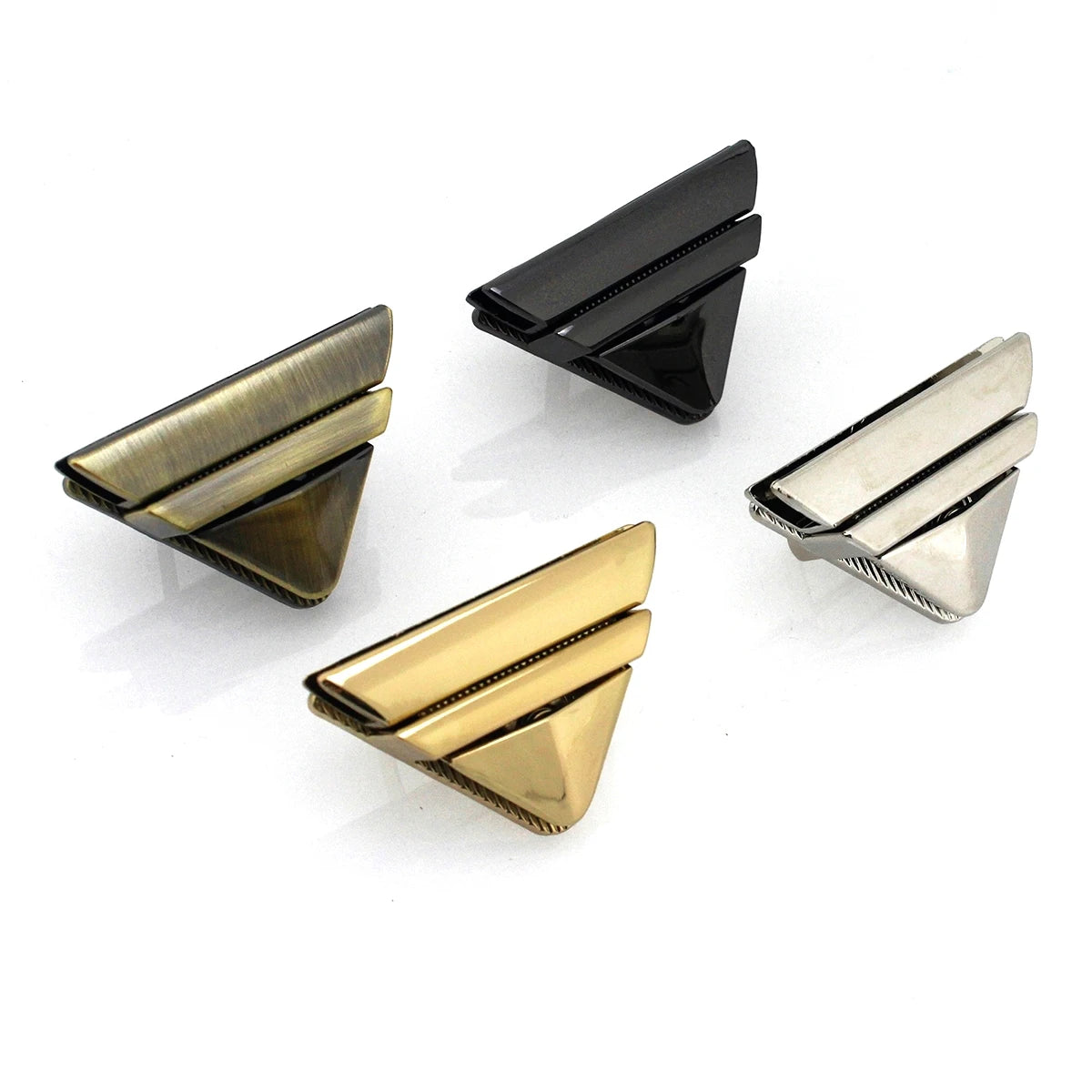 Alloy Triangle Press Lock Fashion Switch Lock for DIY Handbag Bag Purse Luggage Hardware Closure Bag Parts Accessories