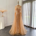 Jancember SCZ163 Muslim Dubai High Neck Mermaid Evening Party Prom Dresses