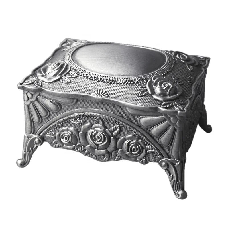 Wholesale Emboss Alloy Metal 18 Note Music Box Wind-Up Sankyo Movement for Christmas/Birthday/Valentine's Day