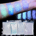 10g/bag Glow in Dark Neon Phosphor Glitter Nail Art Pigment Dust Luminous Holographic Fluorescent Glitter Powder Nail Decor