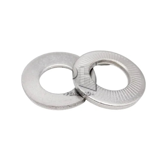 M3 M4 M5 M6 M8 M10 M12 M16 Lock Washer NFE25511 / SN70093 French Washers Serrated Conical Spring Washer Stainless Steel A2