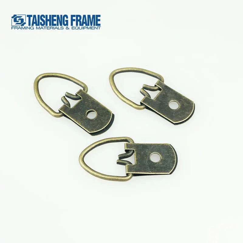 TS-K021 One Hole Picture D-ring Frame Hanger Bronze  Picture Hook with Screw 200PCS