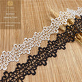 French Lace Trim Children's Wedding Accessories Water-Soluble Lace Fabric for Embroidered Clothing Hollow Bar Code Lace Fabric