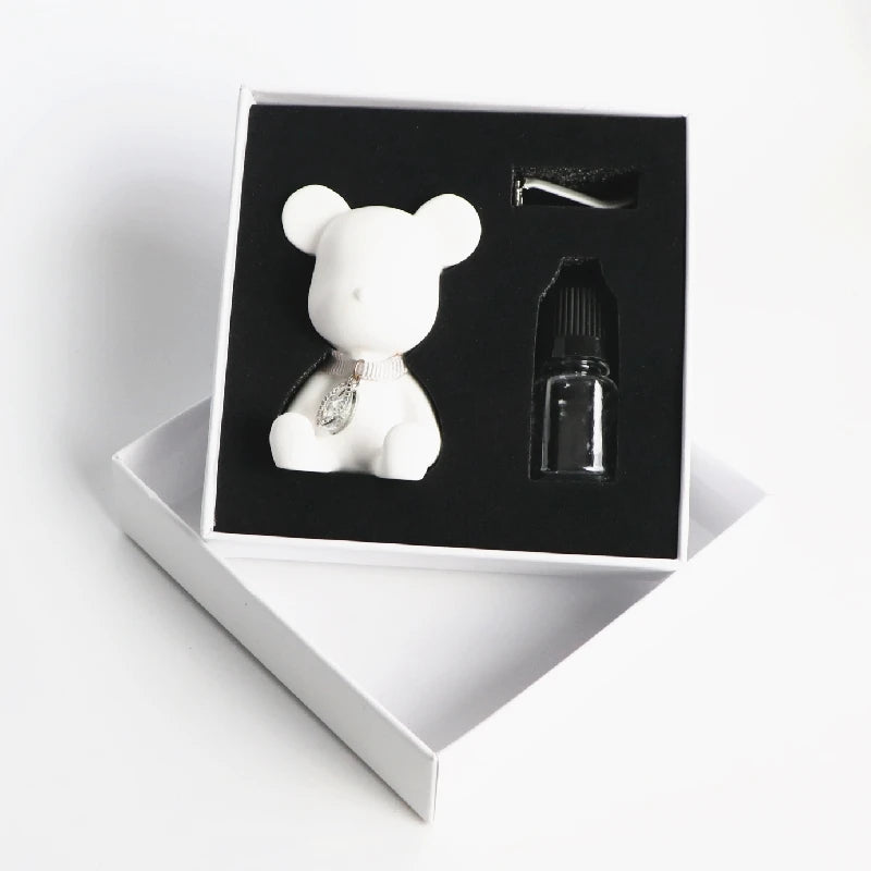Wholesale Home Fragrance Handmade Porcelain Essential Oil Diffuser Scented Ceramic Car Vent Clip Aroma Plaster Air Freshener
