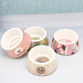 Durable Eco Friendly Pet Bowl Feeder Anti-overturning Round Melanine Pet Bowl Gamelle Pour Chien Hundenapf Melamine Pet Dog Bowl