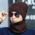 Wholesale Spot Stock Velvet Woolen Hood Outdoor Winter Windproof Warm Knitted Beanie Hats