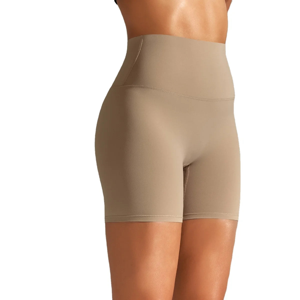 High Waist Solid Shorts for Women for Spring and Summer Fitness