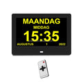 Extra Large 7 Inch Digital Calendar Alarm Day Clock OEM Custom Brand Logo Modern Quartz for Elderly Memory Loss Alzheimer's