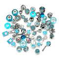 50 Piece Crystal Glass Alloy Large Hole Beaded Beads European Style Fashion Bracelet Necklace Accessories Charm Beads