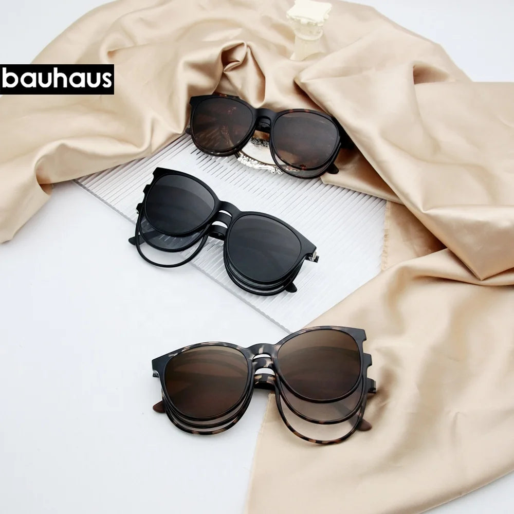 X3188 New Design Popular Optical Eyewear Magnetic Clip on Shades Sunglasses