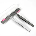 Customized Stainless Steel Professional Luxury Eyebrow Tweezers with Pointed Tip for Lash Extension and False Eyelashes