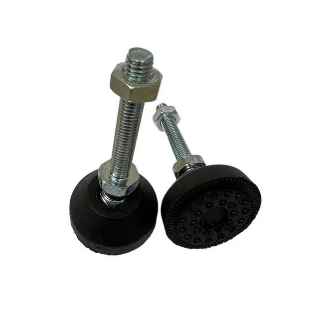 40A-M8*15/30/50/80/100 Adjustable Leveling Equipment Feet Anti-Vibration Nylon Rubber Pad for Outdoor and Workshop Use