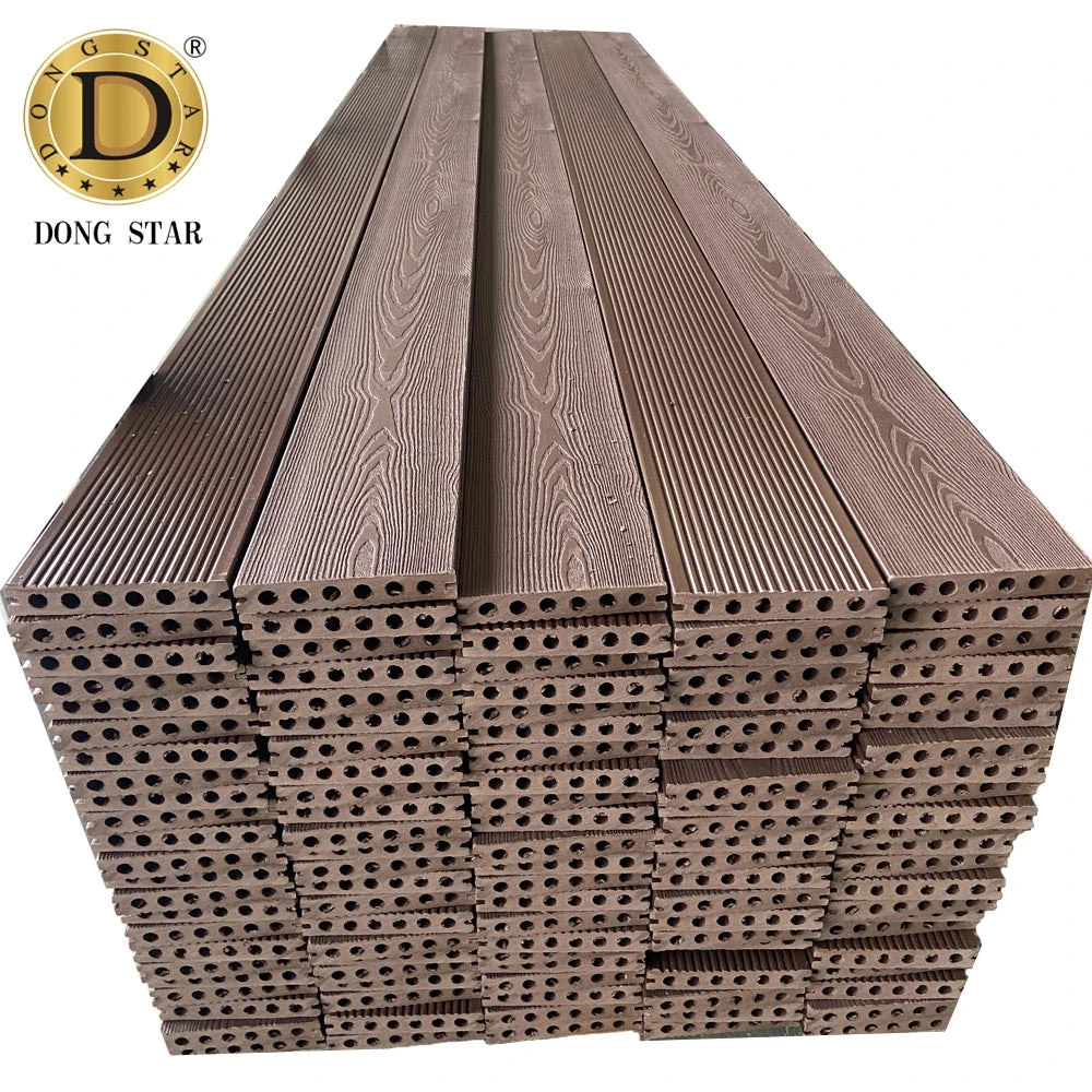 High Quality Modern Fireproof Waterproof Co Extrusion Exterior Wood Plastic Composite WPC Wall Panel Hollow Fluted Cladding